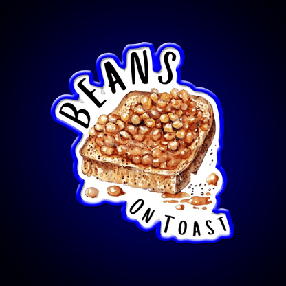 Beans On Toast Baked Beans Classic British Food Snack Food Led Neon Sign Rgb Color - Shineneon