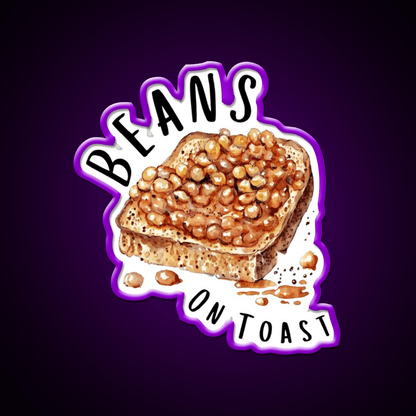Beans On Toast Baked Beans Classic British Food Snack Food Led Neon Sign Rgb Color - Shineneon