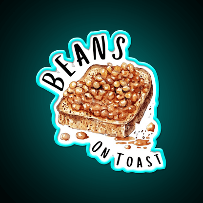 Beans On Toast Baked Beans Classic British Food Snack Food Led Neon Sign Rgb Color - Shineneon