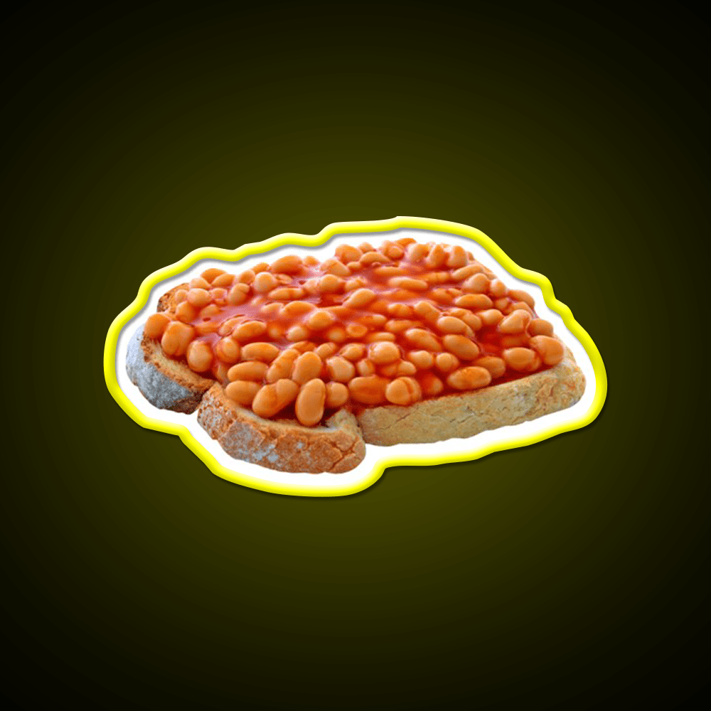 Beans On Toast Snack Food Led Neon Sign Rgb Color - Shineneon