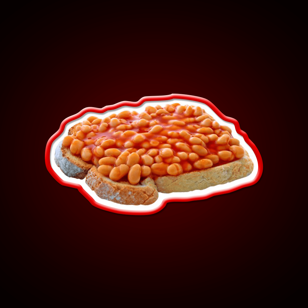 Beans On Toast Snack Food Led Neon Sign Rgb Color - Shineneon