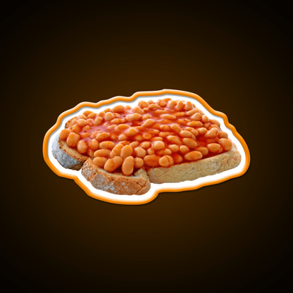 Beans On Toast Snack Food Led Neon Sign Rgb Color - Shineneon