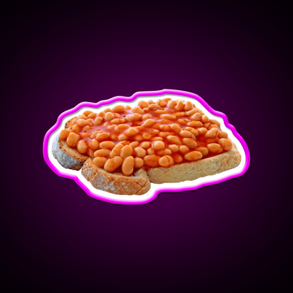 Beans On Toast Snack Food Led Neon Sign Rgb Color - Shineneon