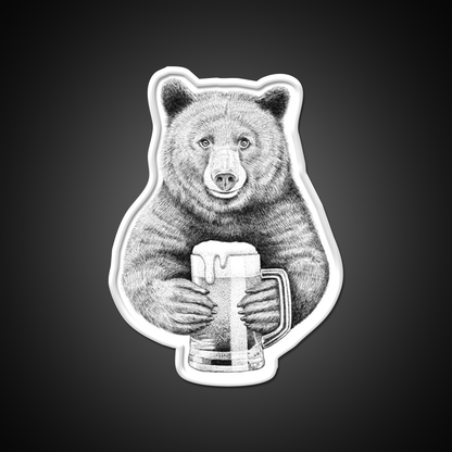 Bear Beer Bar Decor Led Neon Sign Wall Art Rgb Color - LED neon sign view 11
