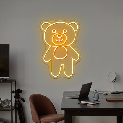 Bear Buddy Cute Led Neon Signs For Kid Bedroom