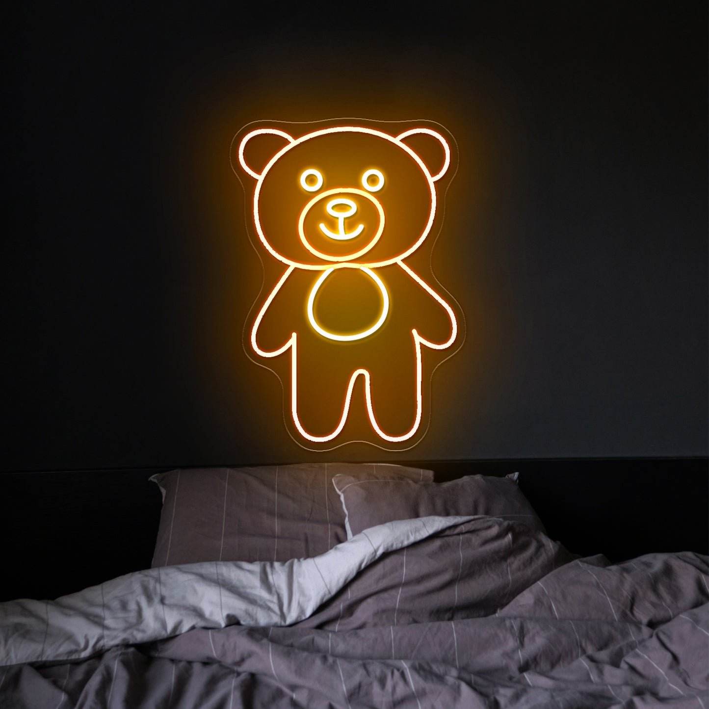 Bear Buddy Cute Led Neon Signs For Kid Bedroom