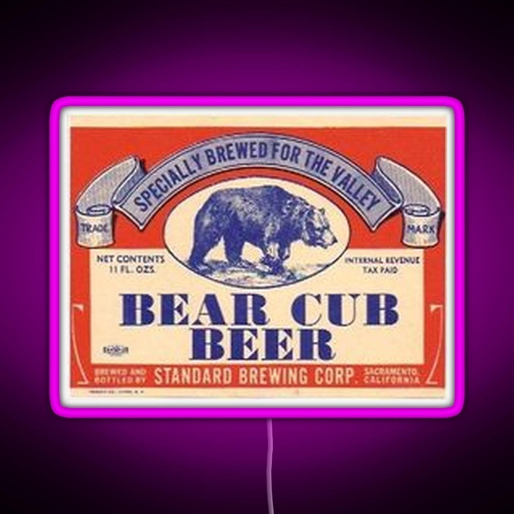 Bear Cub Beer Rgb Neon Sign - LED neon sign view 8