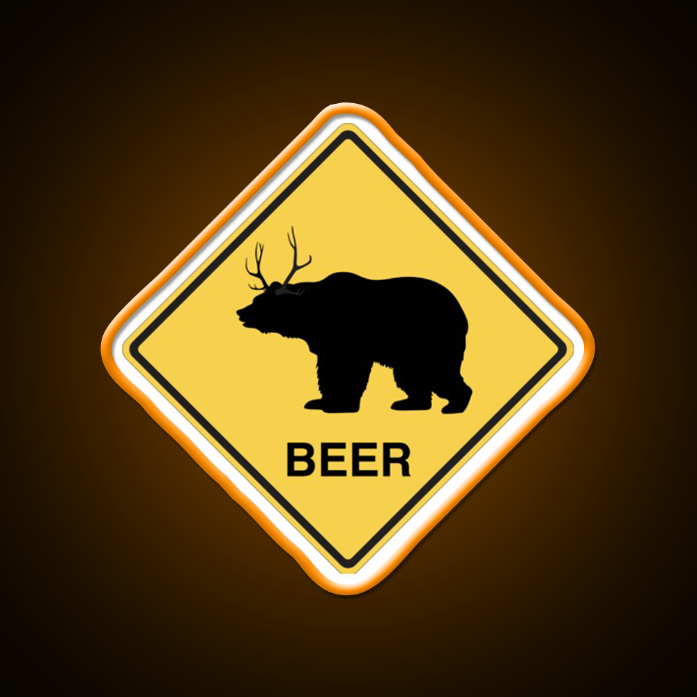 Bear Deer Beer Bar Decor Led Neon Sign Rgb Color - LED neon sign view 6