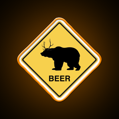 Bear Deer Beer Bar Decor Led Neon Sign Rgb Color - LED neon sign view 6
