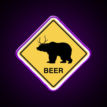 Bear Deer Beer Bar Decor Led Neon Sign Rgb Color - LED neon sign view 9