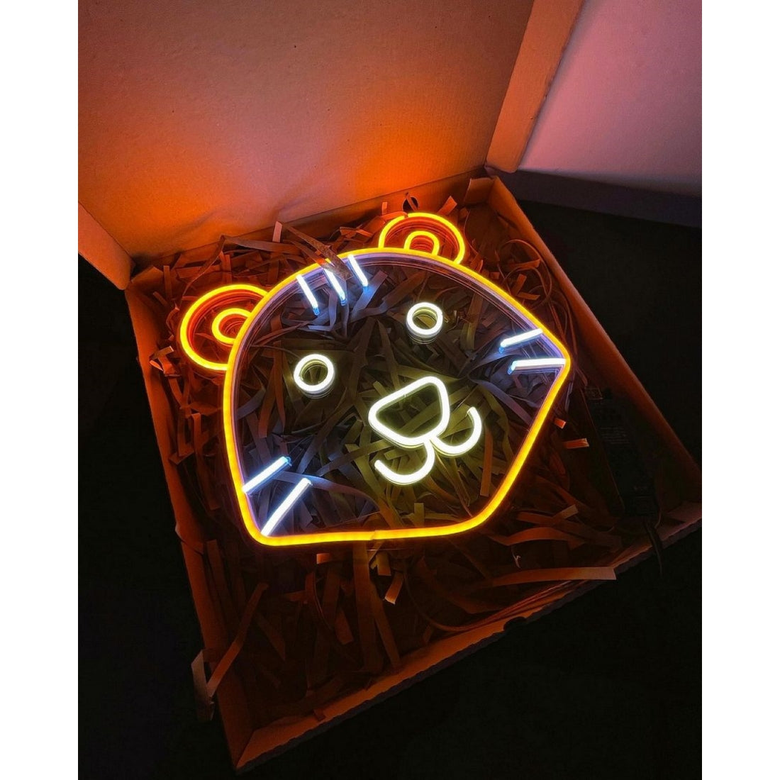 Bear Face Led Sign Business Neon Sign