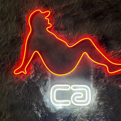 Bear Head Ca Blue White Led Neon Sign For Home Bar Cafe Decor | Shineneon