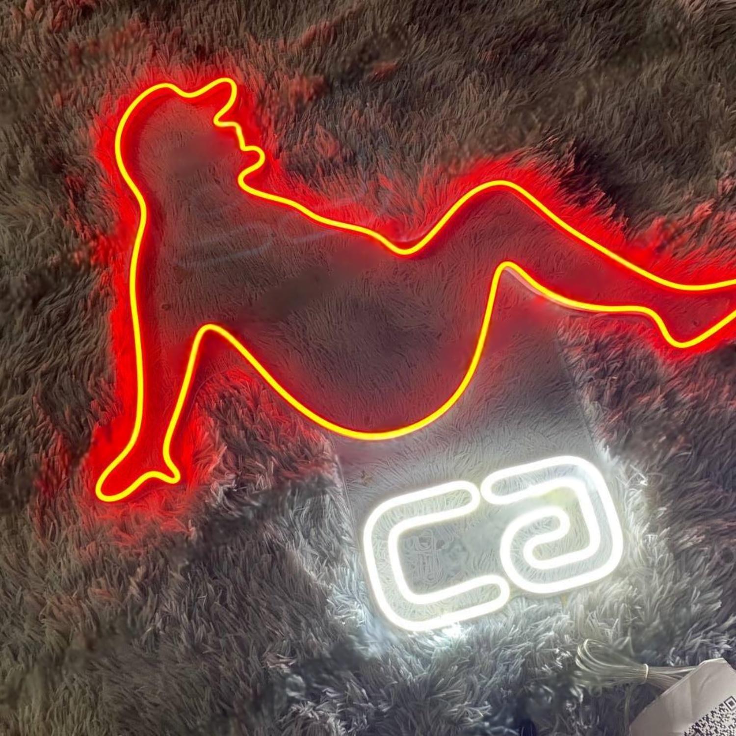 Bear Head Ca Blue White Led Neon Sign For Home Bar Cafe Decor | Shineneon