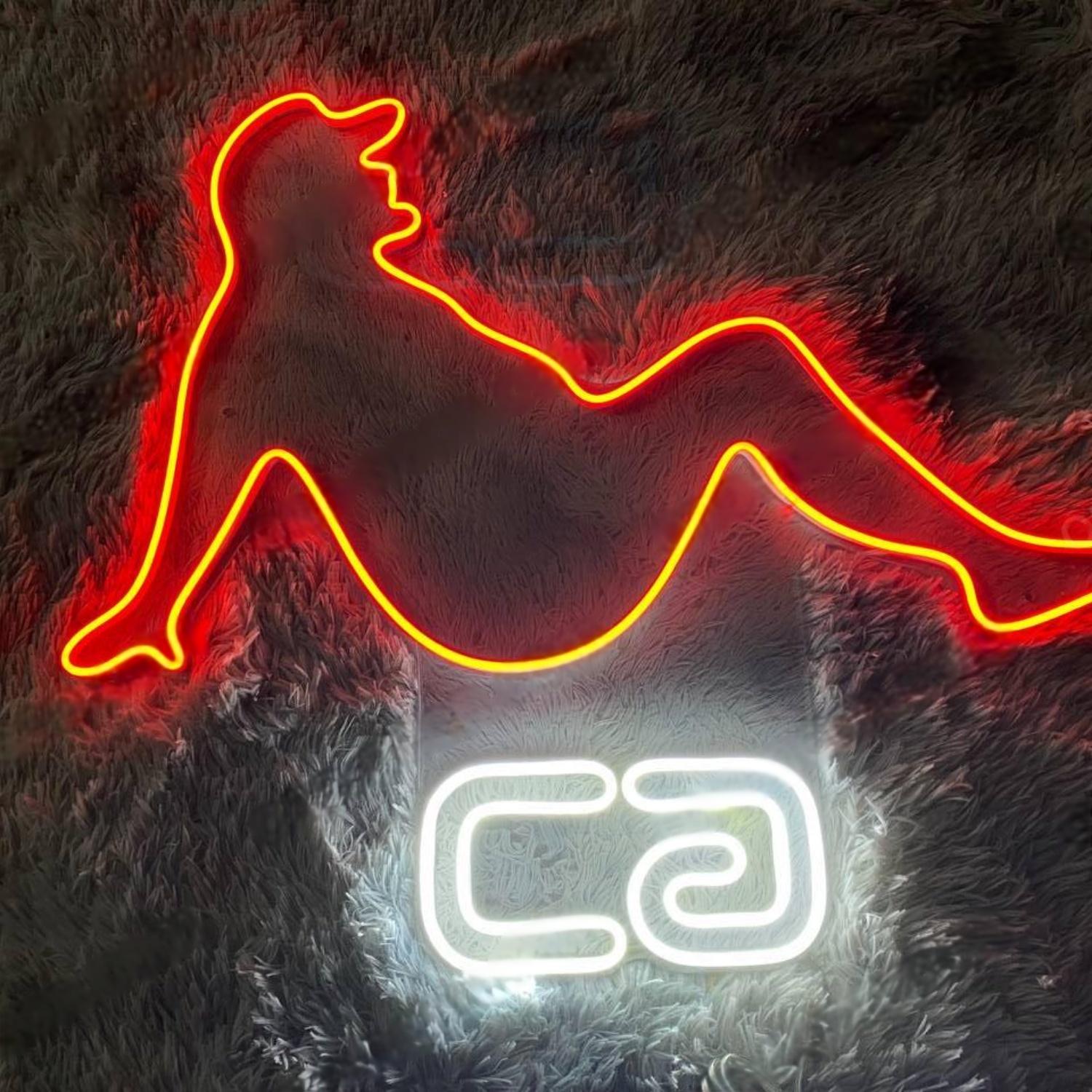 Bear Head Ca Blue White Led Neon Sign For Home Bar Cafe Decor | Shineneon