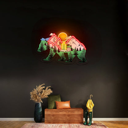 Bear Nature Neon Signs For Custom Neon Signs - Shineneon
