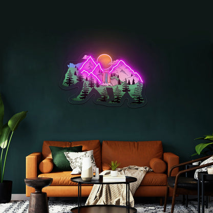 Bear Nature Neon Signs For Custom Neon Signs - Shineneon
