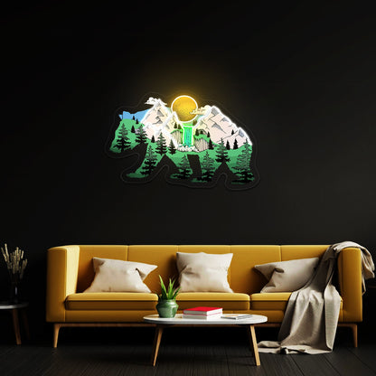 Bear Nature Neon Signs For Custom Neon Signs - Shineneon