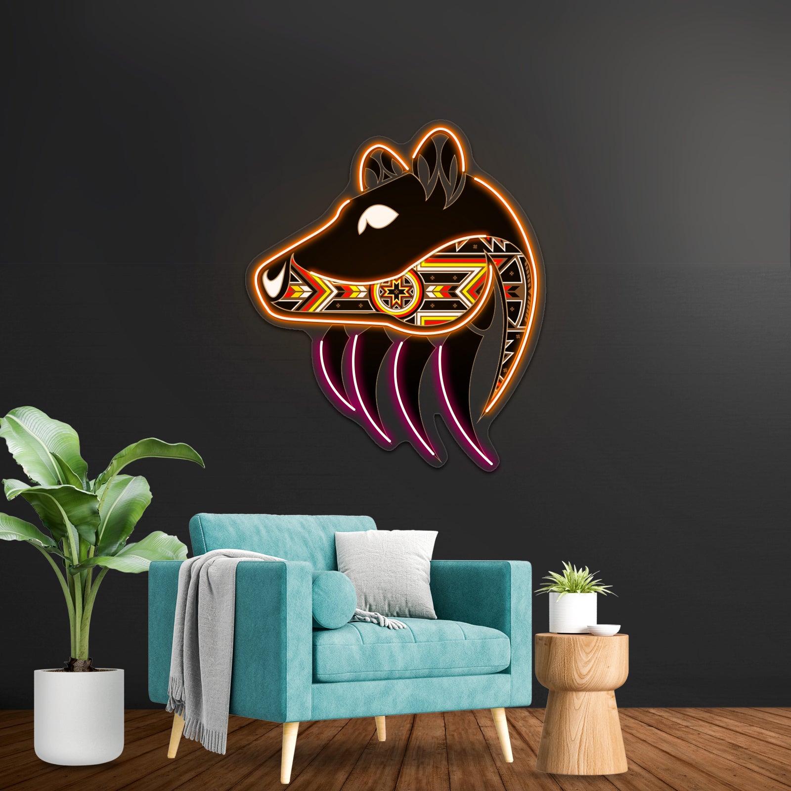 Bear Spirit Artwork Led Neon Sign