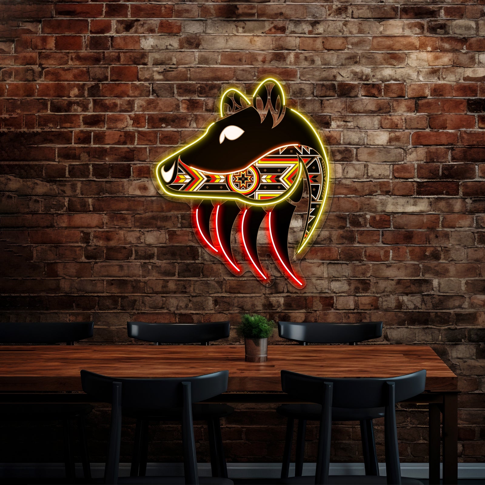 Bear Spirit Artwork Led Neon Sign