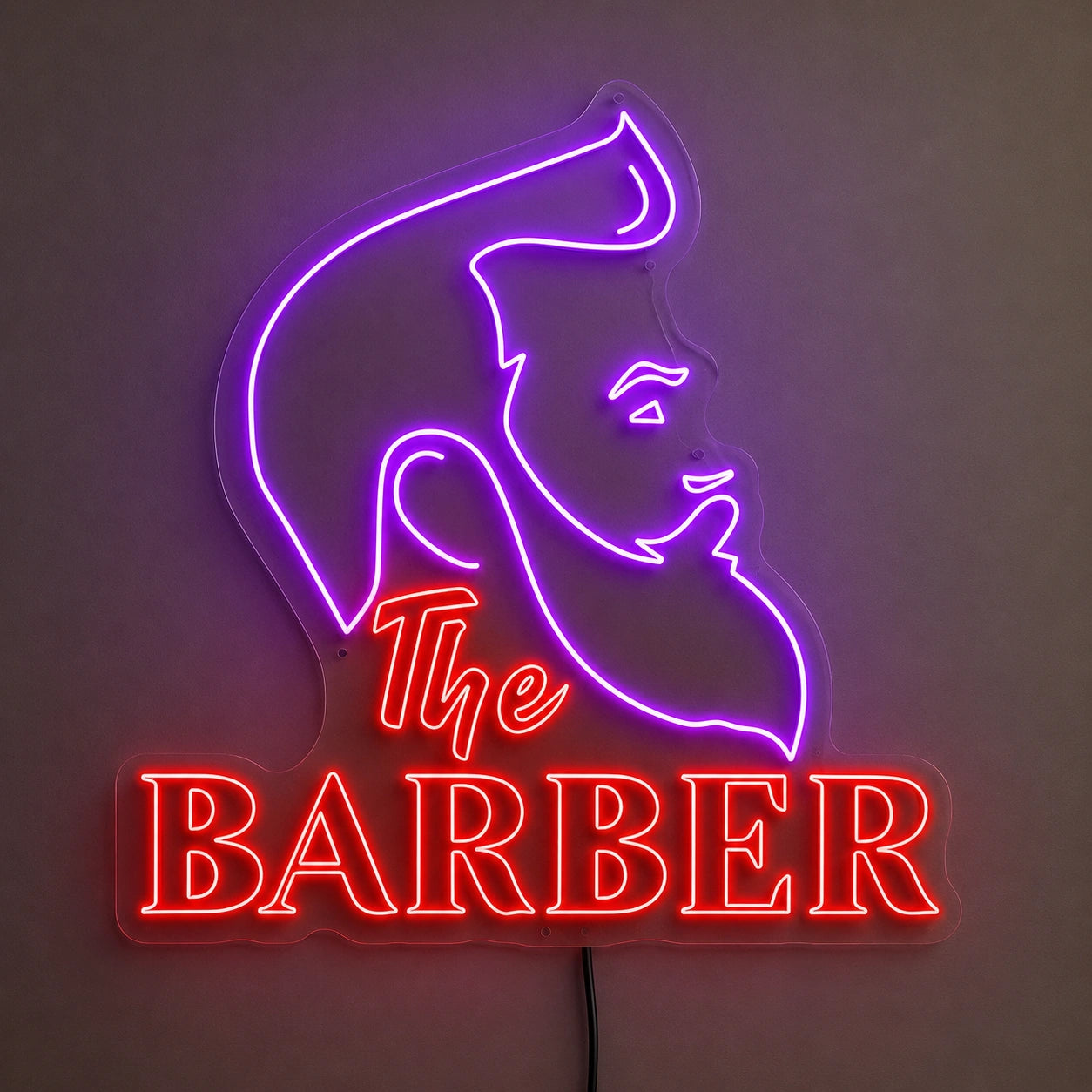 Bearded Barber Neon Sign LED Neon Sign main product image