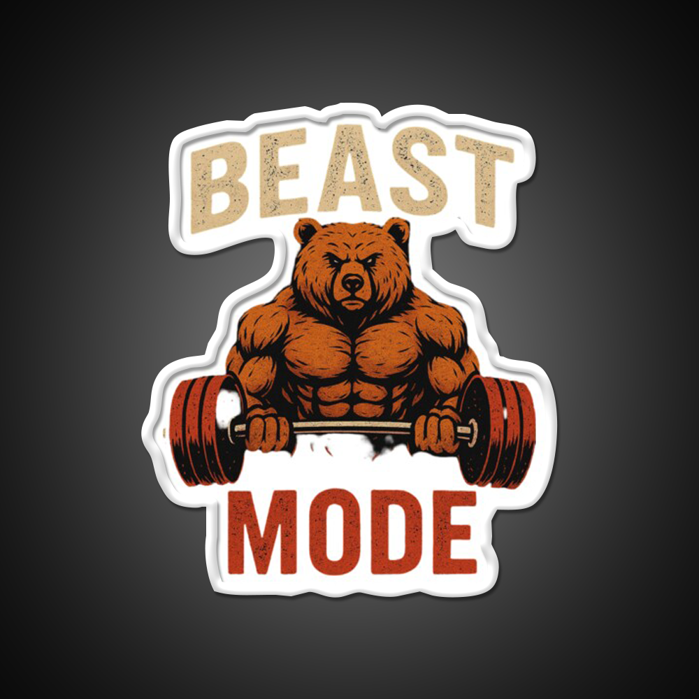 Beast Mode Cool Sign Gym Fitness Led Neon Sign Rgb Color