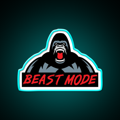 Beast Mode Gym Fitness Gorilla Gym Fitness Led Neon Sign Rgb Color