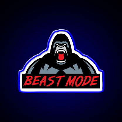 Beast Mode Gym Fitness Gorilla Gym Fitness Led Neon Sign Rgb Color