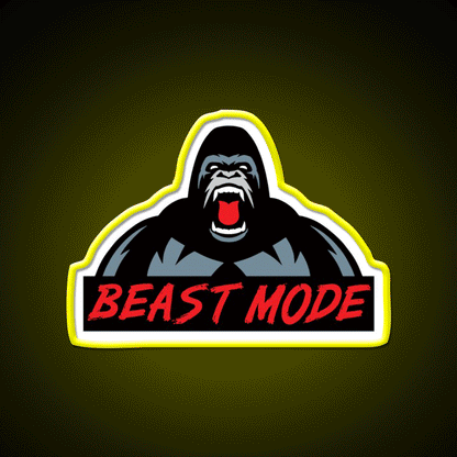 Beast Mode Gym Fitness Gorilla Gym Fitness Led Neon Sign Rgb Color