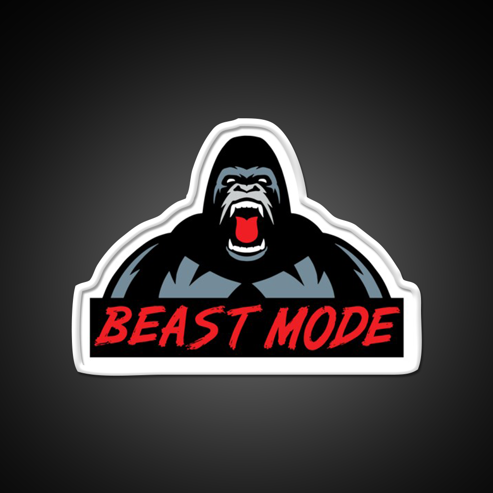 Beast Mode Gym Fitness Gorilla Gym Fitness Led Neon Sign Rgb Color