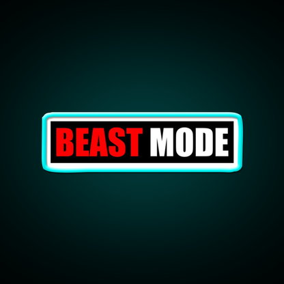 Beast Mode Gym Fitness Gym Fitness Led Neon Sign Rgb Color