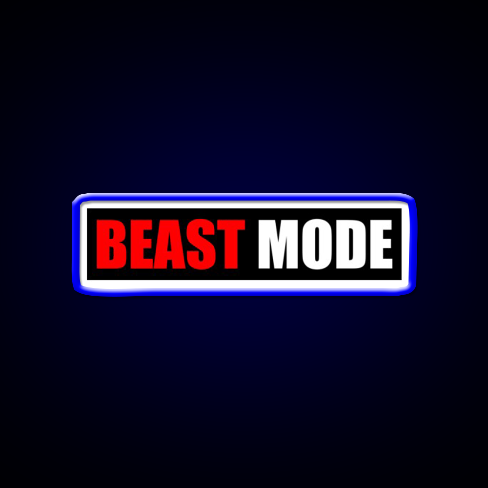 Beast Mode Gym Fitness Gym Fitness Led Neon Sign Rgb Color