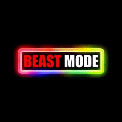Beast Mode Gym Fitness Gym Fitness Led Neon Sign Rgb Color