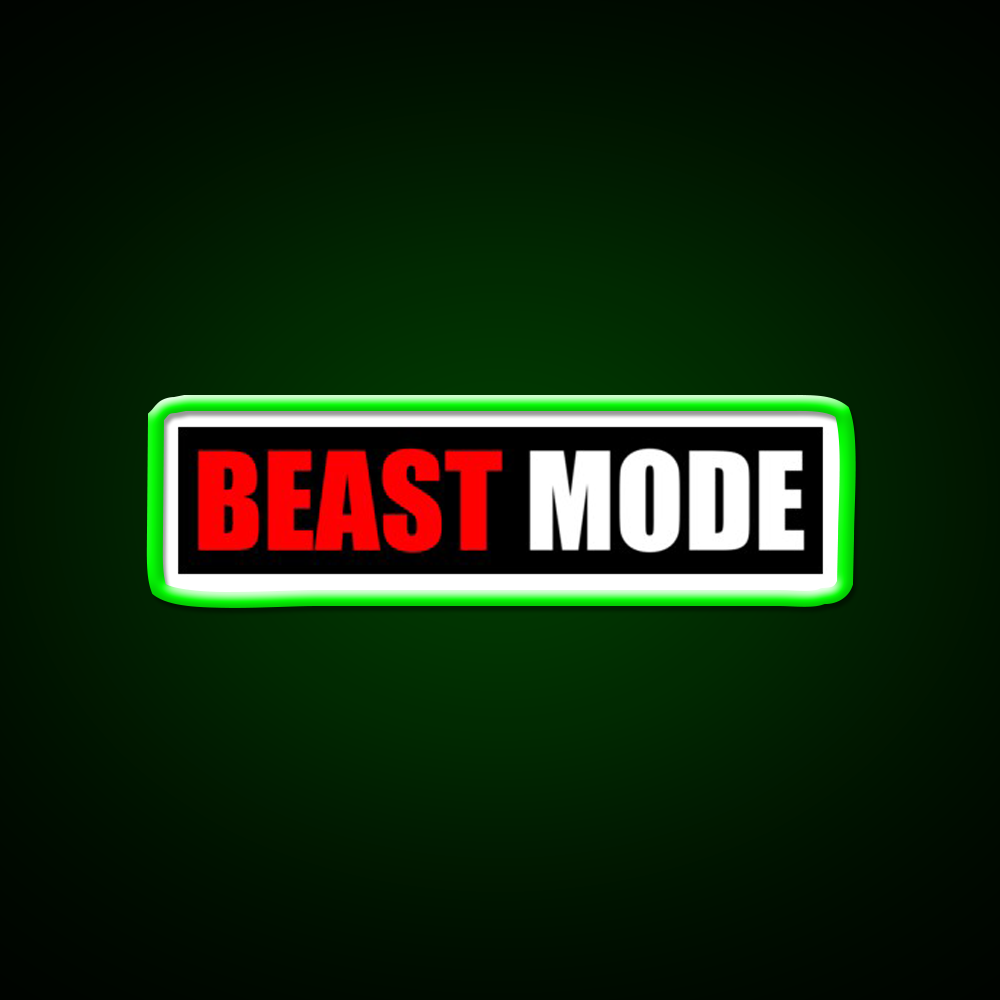 Beast Mode Gym Fitness Gym Fitness Led Neon Sign Rgb Color