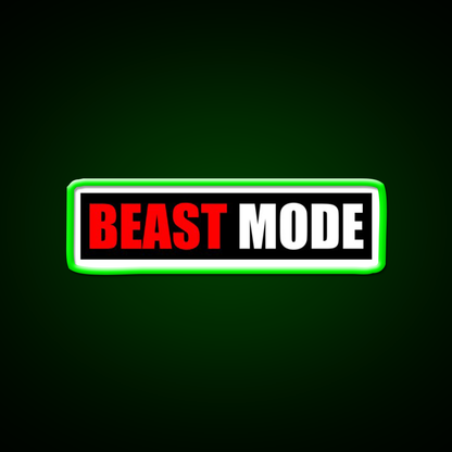 Beast Mode Gym Fitness Gym Fitness Led Neon Sign Rgb Color