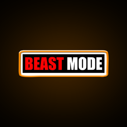 Beast Mode Gym Fitness Gym Fitness Led Neon Sign Rgb Color