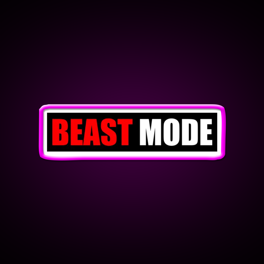 Beast Mode Gym Fitness Gym Fitness Led Neon Sign Rgb Color