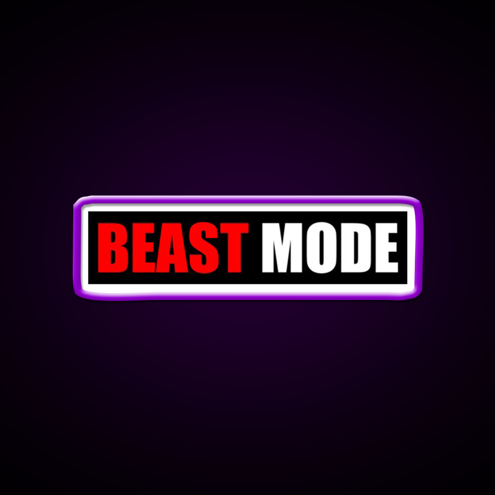 Beast Mode Gym Fitness Gym Fitness Led Neon Sign Rgb Color