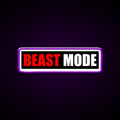 Beast Mode Gym Fitness Gym Fitness Led Neon Sign Rgb Color