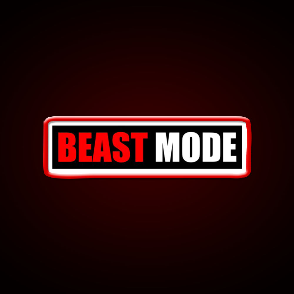 Beast Mode Gym Fitness Gym Fitness Led Neon Sign Rgb Color
