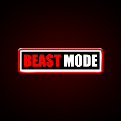 Beast Mode Gym Fitness Gym Fitness Led Neon Sign Rgb Color