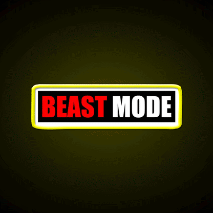 Beast Mode Gym Fitness Gym Fitness Led Neon Sign Rgb Color