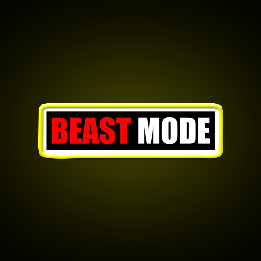 Beast Mode Gym Fitness Gym Fitness Led Neon Sign Rgb Color