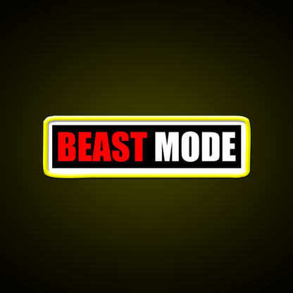 Beast Mode Gym Fitness Gym Fitness Led Neon Sign Rgb Color