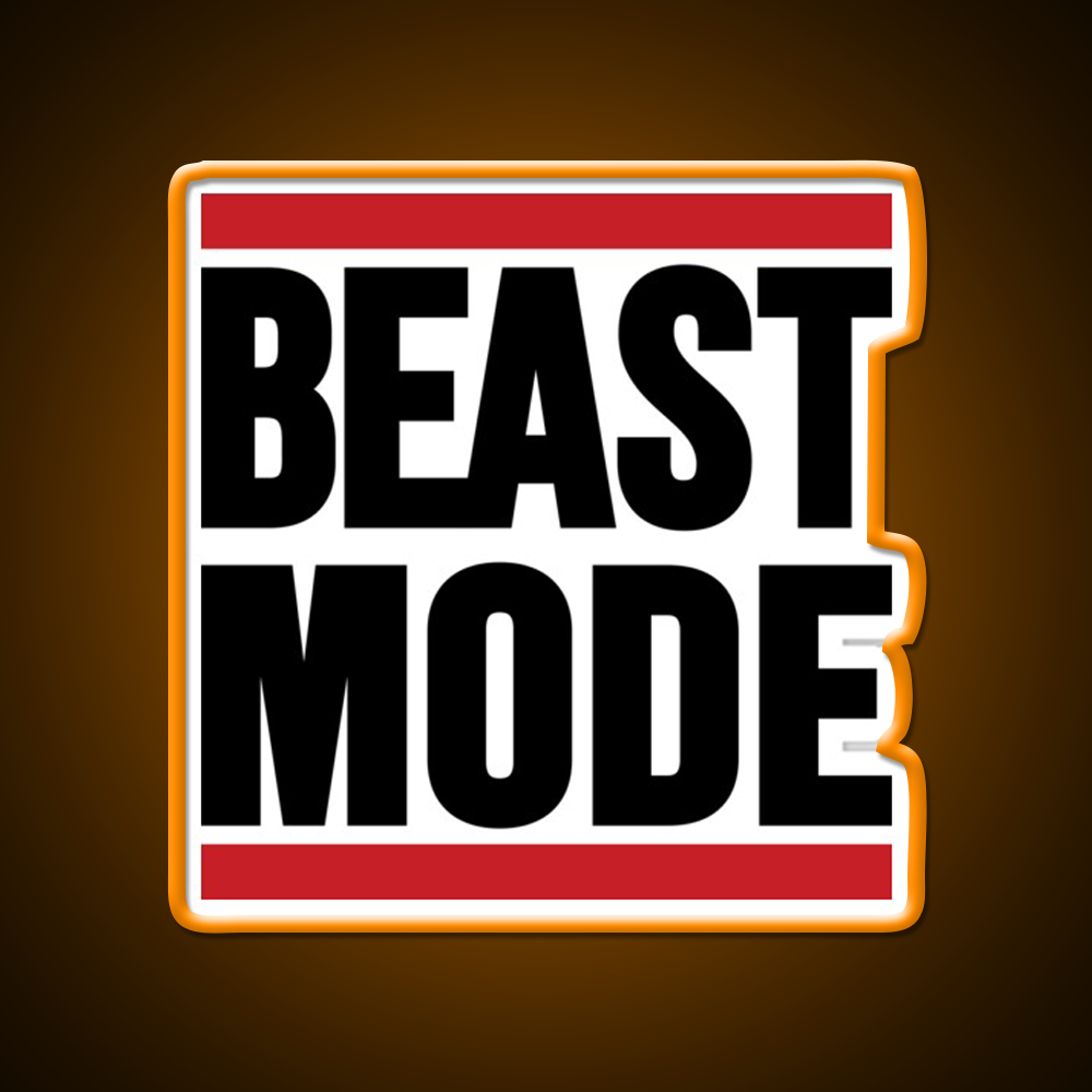 Beast Mode Gym Fitness Led Neon Sign For Workout Wall Rgb Color