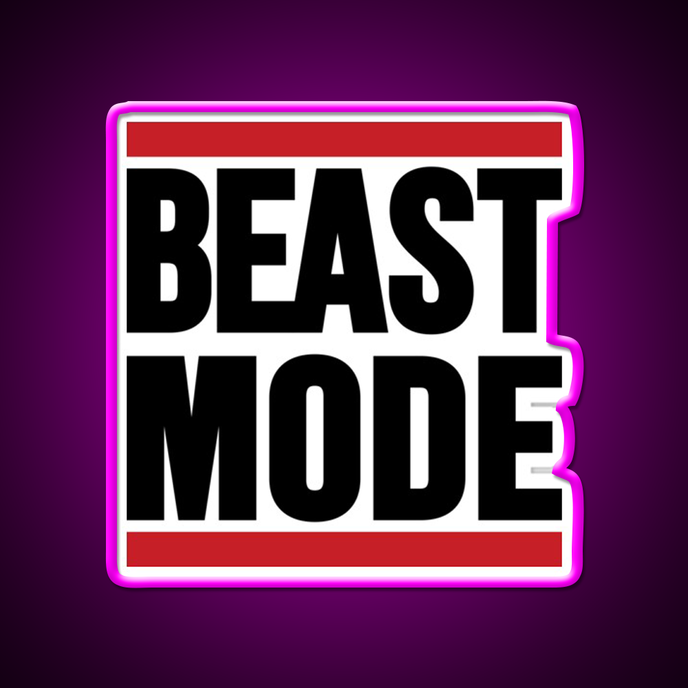 Beast Mode Gym Fitness Led Neon Sign For Workout Wall Rgb Color