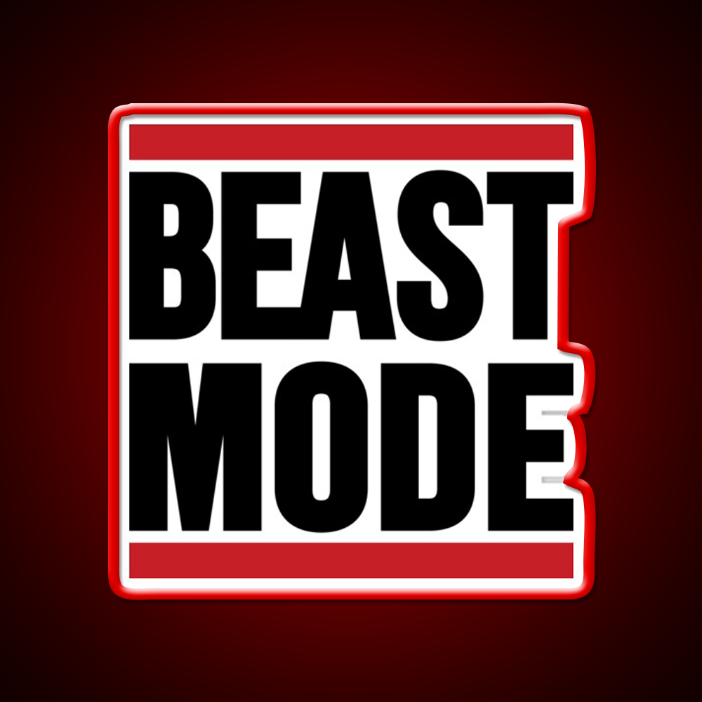 Beast Mode Gym Fitness Led Neon Sign For Workout Wall Rgb Color