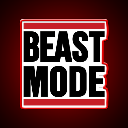 Beast Mode Gym Fitness Led Neon Sign For Workout Wall Rgb Color