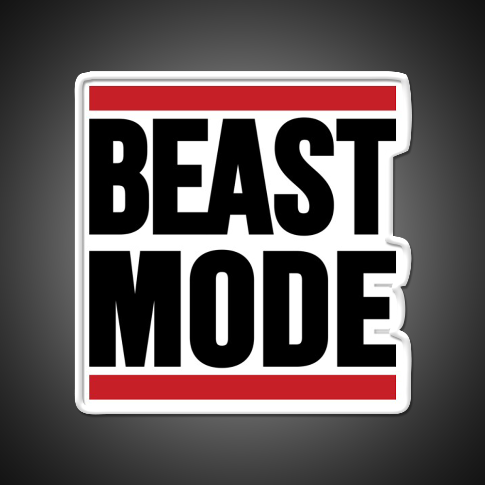 Beast Mode Gym Fitness Led Neon Sign For Workout Wall Rgb Color