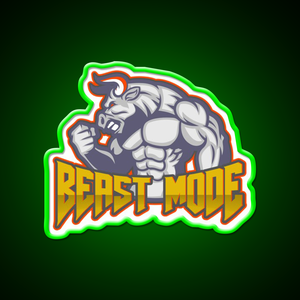 Beast Mode Gym Fitness Led Neon Sign Rgb Color