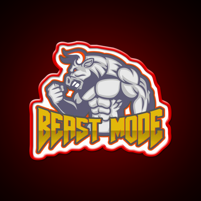 Beast Mode Gym Fitness Led Neon Sign Rgb Color